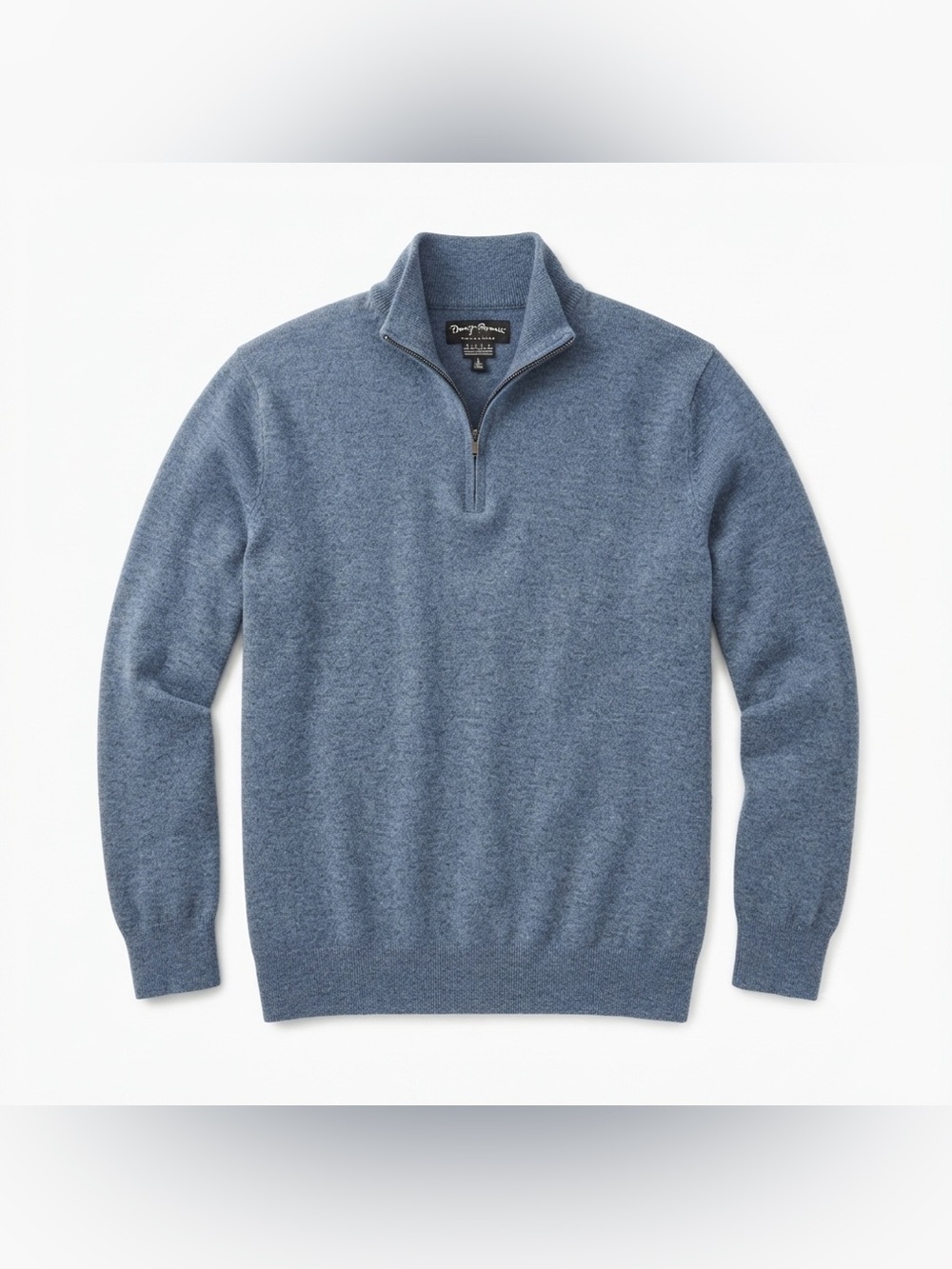 Hudson’s Bay Men’s Merino Wool Sweater Blue 1/4 Zip